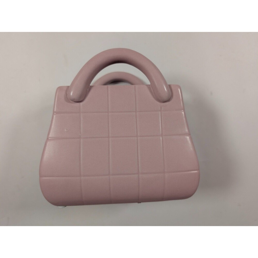 Pink Ceramic Purse Vase Handbag Planter Decorative Floral Vessel 4.5"